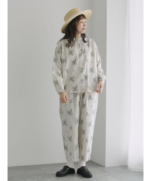 土日限定値下げ！新品TSUHARU麻綿平織製品染2WAYチュニックブラウス 土日限定値下げ！新品TSUHARU麻綿平織製品染2WAYチュニックブラウス