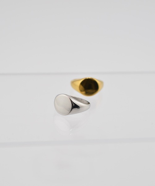 BROTHERHOOD(ブラザーフッド)の「【earyear】Oval Crest design peti Volume Ring(リング・レディース・ゴールド/シルバー・MEDIUM/SMALL/LARGE)」の4枚目の写真