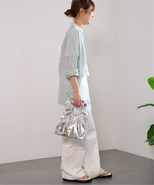 JOURNAL STANDARD relume(ジャーナルスタンダード レリューム)の「《追加17》ワイドベイカーパンツ(カーゴパンツ・レディース・ホワイト/ネイビー・38/36/34)」の12枚目の写真