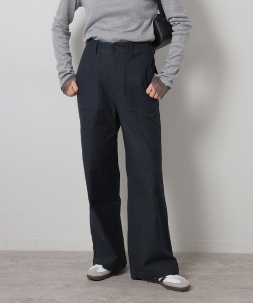 JOURNAL STANDARD relume(ジャーナルスタンダード レリューム)の「《追加17》ワイドベイカーパンツ(カーゴパンツ・レディース・ホワイト/ネイビー・38/36/34)」の20枚目の写真