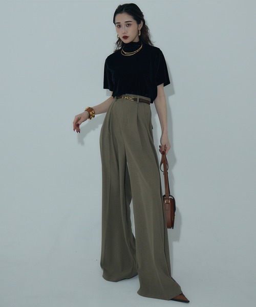 -〔WOMEN'S〕-　　MY_ マイ　　ROLL NECK BOA TOP