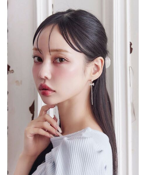 EATME（イートミー）の「リボンビジューピアス（ピアス（両耳用）・レディース・ゴールド/シルバー・FREE）」の3枚目の写真