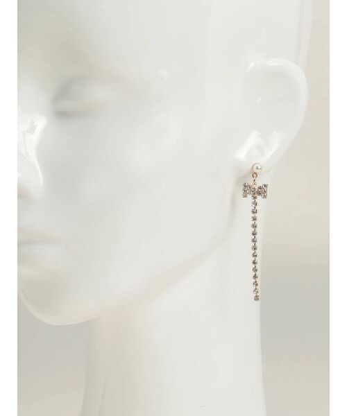 EATME（イートミー）の「リボンビジューピアス（ピアス（両耳用）・レディース・ゴールド/シルバー・FREE）」の9枚目の写真