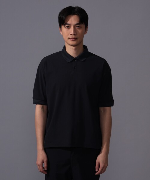 BEAMS GOLF(ビームスゴルフ)の「B.G.THREE / ALL-TIME アイレットニット ポロシャツ(ポロシャツ・メンズ・ブラック/ネイビー/ホワイト・MEDIUM/LARGE/X-LARGE)」の10枚目の写真