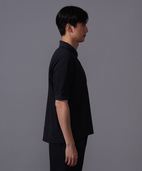 BEAMS GOLF(ビームスゴルフ)の「B.G.THREE / ALL-TIME アイレットニット ポロシャツ(ポロシャツ・メンズ・ブラック/ネイビー/ホワイト・MEDIUM/LARGE/X-LARGE)」の14枚目の写真