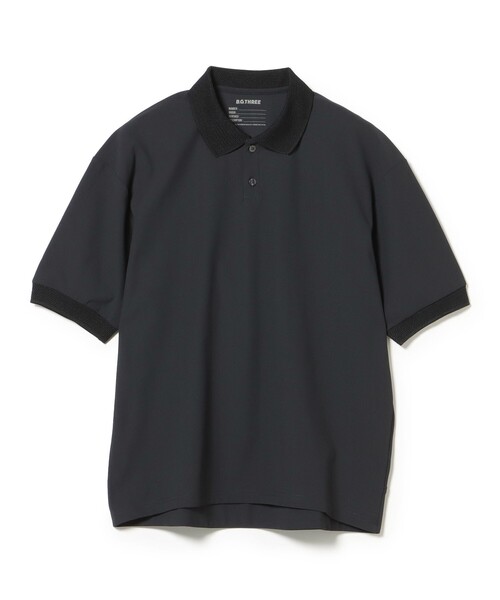 BEAMS GOLF(ビームスゴルフ)の「B.G.THREE / ALL-TIME アイレットニット ポロシャツ(ポロシャツ・メンズ・ブラック/ネイビー/ホワイト・MEDIUM/LARGE/X-LARGE)」の19枚目の写真