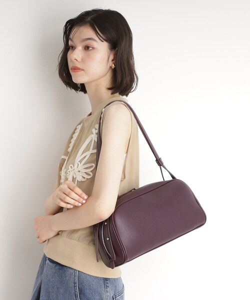 THE SHOP TK （ザ ショップ ティーケー ）の「スクエアワイドトートバッグ（トートバッグ・レディース・ナチュラル/ボルドー/ブラック・00）」の21枚目の写真