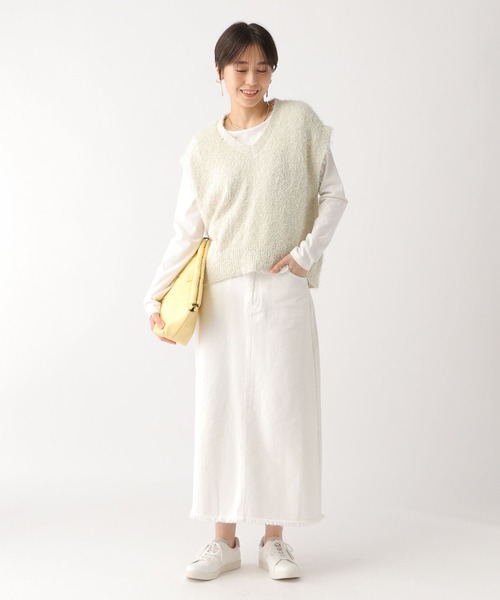 Elura（エルーラ）の「フェザーヤーンベスト/452432（ベスト・レディース・ブラック/ホワイト・FREE）」の10枚目の写真