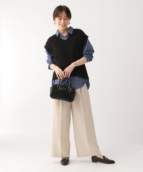 Elura（エルーラ）の「フェザーヤーンベスト/452432（ベスト・レディース・ブラック/ホワイト・FREE）」の6枚目の写真