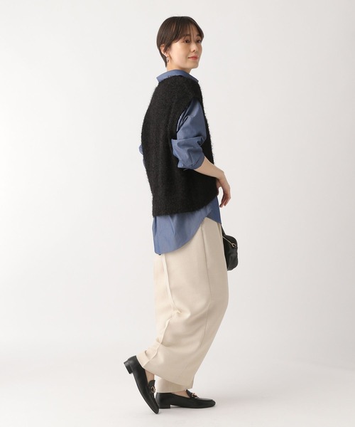 Elura（エルーラ）の「フェザーヤーンベスト/452432（ベスト・レディース・ブラック/ホワイト・FREE）」の7枚目の写真