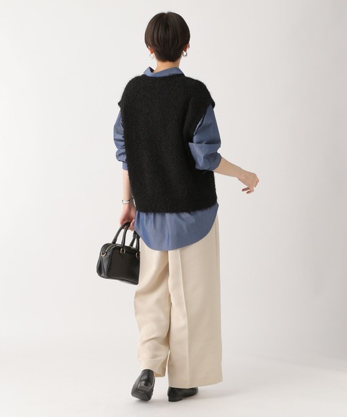 Elura（エルーラ）の「フェザーヤーンベスト/452432（ベスト・レディース・ブラック/ホワイト・FREE）」の8枚目の写真