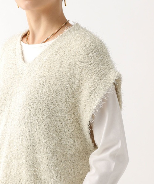 Elura（エルーラ）の「フェザーヤーンベスト/452432（ベスト・レディース・ブラック/ホワイト・FREE）」の12枚目の写真