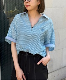 新品！Double Name ブルーシャツ DOUBLE NAME｜ダブルネームのシャツ/ブラウス（ブルー・ネイビー