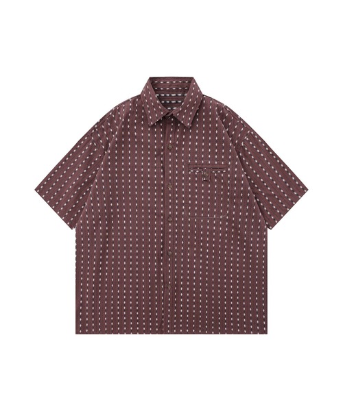 aimoha(アイモハ)の「レトロパターンオープンカラーシャツ (SS)(シャツ/ブラウス・メンズ・バーガンディー/ブラック・MEDIUM/LARGE)」の14枚目の写真