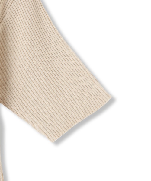 VICKY(ビッキー)の「モチモチリブニットホックカーディガン≪手洗い可能≫(カーディガン/ボレロ・レディース・オフホワイト/ブラック・M)」の14枚目の写真