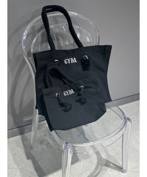 GYDA(ジェイダ)の「GYDAロープLトートBAG(トートバッグ・レディース・その他1/アイボリー/ブラック・FREE)」の10枚目の写真