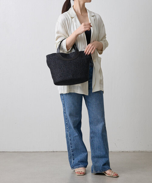 russet｜モノグラムテープ カゴ2wayバッグ | Rakuten Fashion