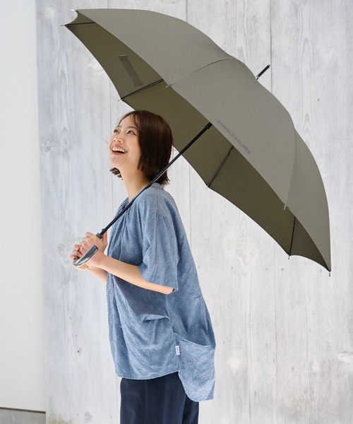 Arnold Palmer（アーノルドパーマー）の「ワンポイントロゴ ラージサイズ 長傘（長傘・メンズ・ブラック/カーキ・F）」の5枚目の写真