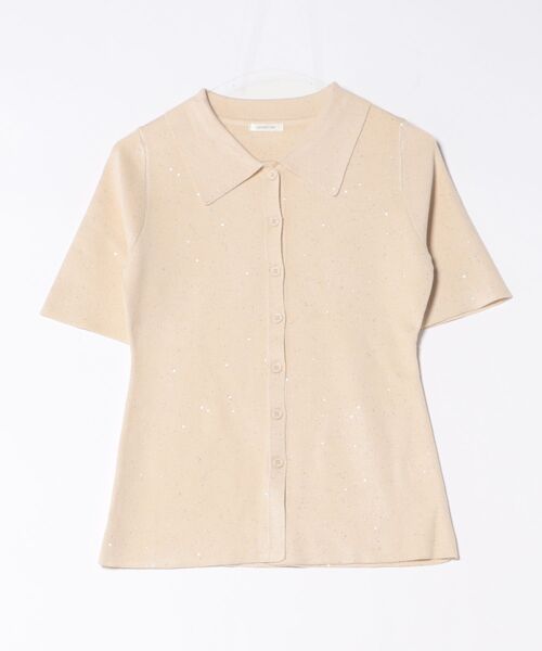 ORIMI スパンコールニットポロ ORIMI SPARCLE KNIT POLO – THE ELEPHANT