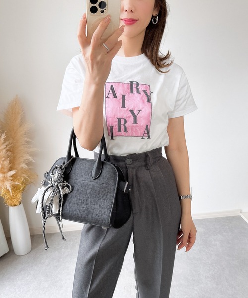 &. NOSTALGIA(アンドドットノスタルジア)の「【ZOZO限定】AIRY Tシャツ(Tシャツ/カットソー・レディース・ブルー/ピンク・M)」の1枚目の写真