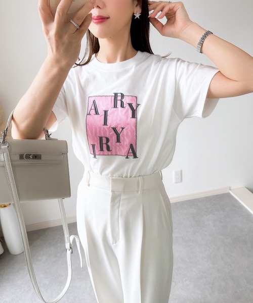 ANTONELLI 売れ筋商品|||アントネリ Tシャツ トップス レディース Tops Pink T-ANGIE Woman: Cotton T-shirt with cut-out D logo | Diesel