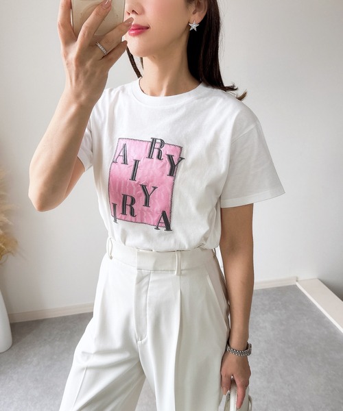 &. NOSTALGIA(アンドドットノスタルジア)の「【ZOZO限定】AIRY Tシャツ(Tシャツ/カットソー・レディース・ブルー/ピンク・M)」の19枚目の写真