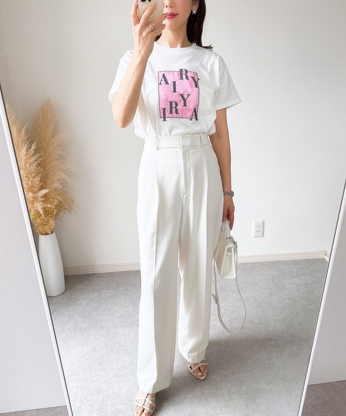&. NOSTALGIA(アンドドットノスタルジア)の「【ZOZO限定】AIRY Tシャツ(Tシャツ/カットソー・レディース・ブルー/ピンク・M)」の20枚目の写真