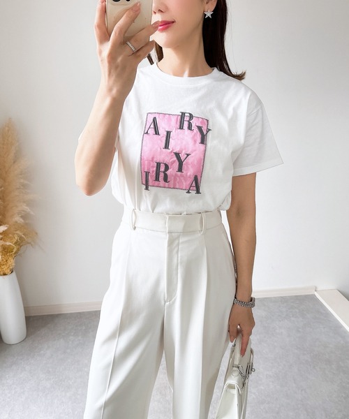 &. NOSTALGIA(アンドドットノスタルジア)の「【ZOZO限定】AIRY Tシャツ(Tシャツ/カットソー・レディース・ブルー/ピンク・M)」の21枚目の写真