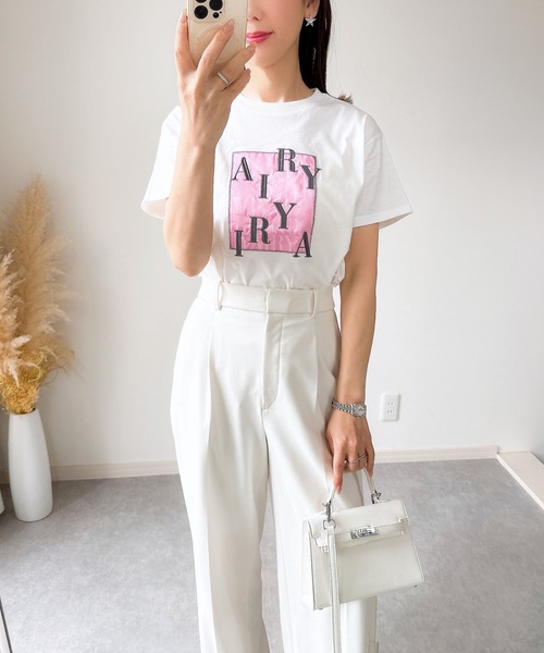 &. NOSTALGIA(アンドドットノスタルジア)の「【ZOZO限定】AIRY Tシャツ(Tシャツ/カットソー・レディース・ブルー/ピンク・M)」の22枚目の写真