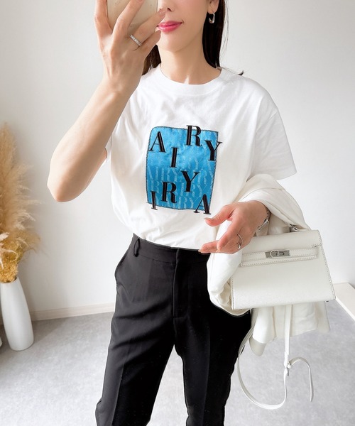 &. NOSTALGIA(アンドドットノスタルジア)の「【ZOZO限定】AIRY Tシャツ(Tシャツ/カットソー・レディース・ブルー/ピンク・M)」の13枚目の写真