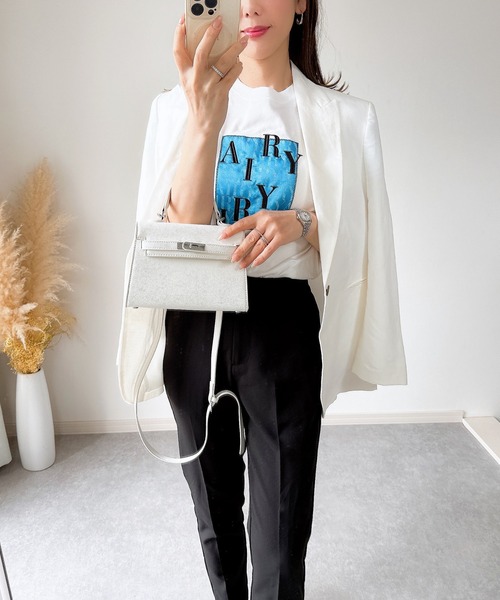 &. NOSTALGIA(アンドドットノスタルジア)の「【ZOZO限定】AIRY Tシャツ(Tシャツ/カットソー・レディース・ブルー/ピンク・M)」の17枚目の写真