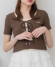 ems excite | レースアッププレート付きCT(Tシャツ/カットソー)