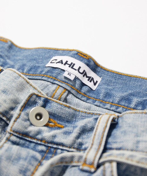 CAHLUMN（カウラム）の「CAHLUMN/カウラム Selvedge Denim Baggy Shorts/セルビッチ デニム バギーショーツ ユーズド（その他パンツ・メンズ・チャコールグレー/ブルー・SMALL/MEDIUM/LARGE/X-LARGE/XX-LARGE）」の9枚目の写真