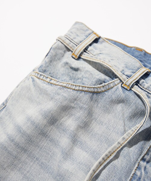 CAHLUMN（カウラム）の「CAHLUMN/カウラム Selvedge Denim Baggy Shorts/セルビッチ デニム バギーショーツ ユーズド（その他パンツ・メンズ・チャコールグレー/ブルー・SMALL/MEDIUM/LARGE/X-LARGE/XX-LARGE）」の6枚目の写真