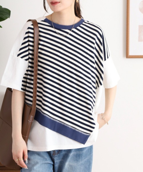 イマゴ / リメイクミックスTシャツ EMAGO リメイクミックスTシャツ（Tシャツ/カットソー）｜Emago