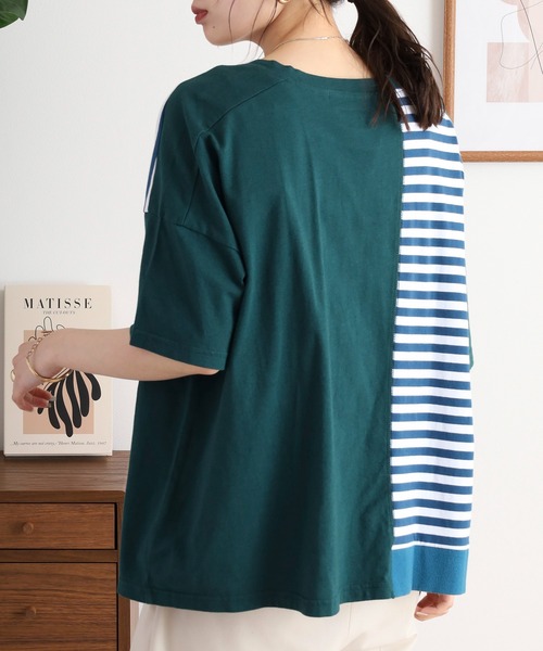 イマゴ / リメイクミックスTシャツ EMAGO リメイクミックスTシャツ（Tシャツ/カットソー）｜Emago