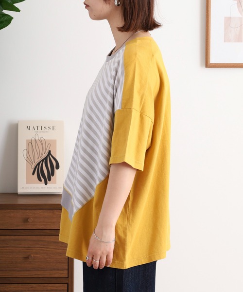 イマゴ / リメイクミックスTシャツ EMAGO リメイクミックスTシャツ（Tシャツ/カットソー）｜Emago