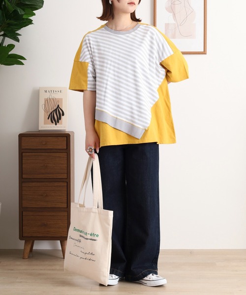 イマゴ / リメイクミックスTシャツ EMAGO リメイクミックスTシャツ（Tシャツ/カットソー）｜Emago