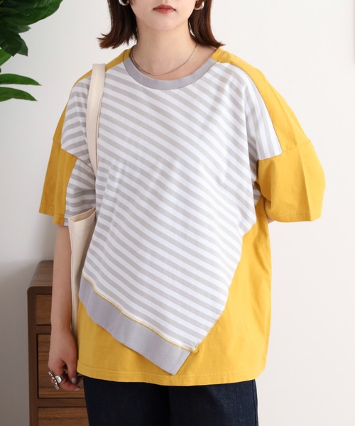 イマゴ / リメイクミックスTシャツ EMAGO リメイクミックスTシャツ（Tシャツ/カットソー）｜Emago