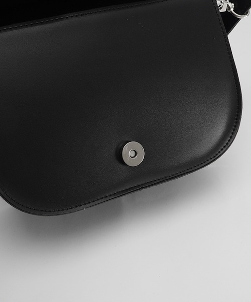 MinoriTY（マイノリティ）の「【MinoriTY】PUボックスタイプショルダーミニバッグ メンズ ウィメンズ ユニセックス（ショルダーバッグ・メンズ・ブラック・FREE）」の6枚目の写真