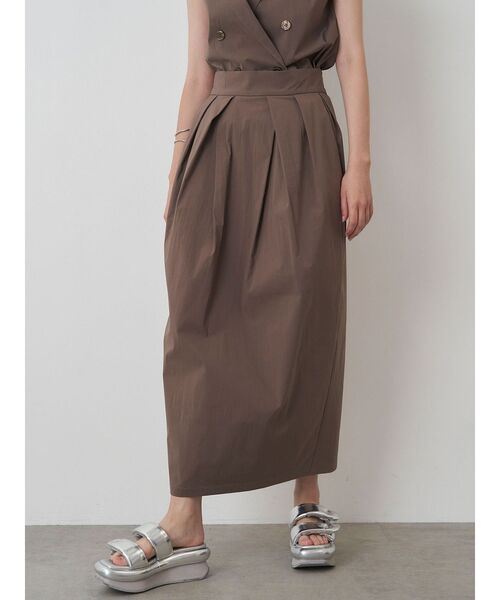 ELENDEEK(エレンディーク)の「バレルシルエットスカート【セットアップ対応】(スカート・レディース・ブラック/ブラウン・01/02)」の13枚目の写真