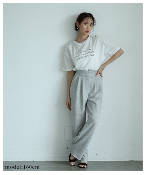 Sawa a la mode（サワアラモード）の「立体メッセージロゴカットソー（Tシャツ/カットソー・レディース・ブルー/ブラック/ホワイト・FREE）」の19枚目の写真