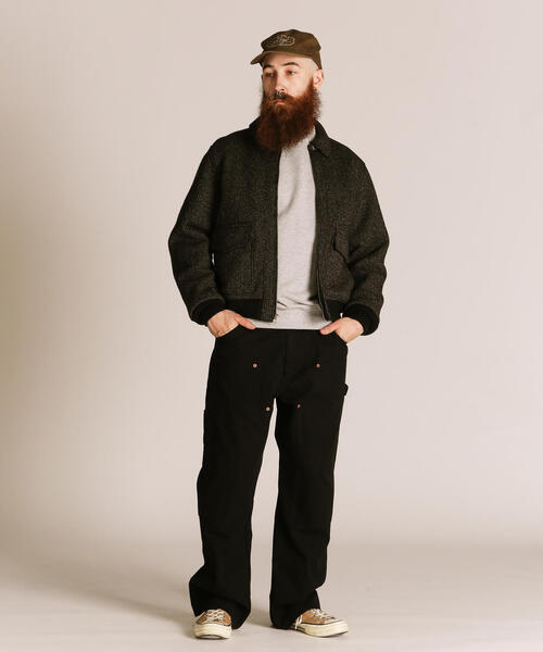 schott（ショット）の「Schott/ショット/BEACH CLOTH  TYPE A-2/ビーチクロス タイプ A-2（ミリタリージャケット・メンズ・ブラック・2XL/XL/M/L）」の6枚目の写真