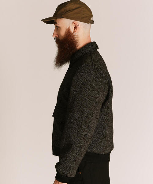 schott（ショット）の「Schott/ショット/BEACH CLOTH  TYPE A-2/ビーチクロス タイプ A-2（ミリタリージャケット・メンズ・ブラック・2XL/XL/M/L）」の8枚目の写真