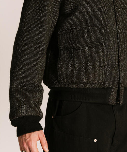 schott（ショット）の「Schott/ショット/BEACH CLOTH  TYPE A-2/ビーチクロス タイプ A-2（ミリタリージャケット・メンズ・ブラック・2XL/XL/M/L）」の12枚目の写真