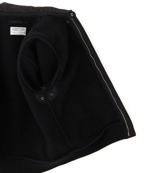 schott（ショット）の「Schott/ショット/BEACH CLOTH  TYPE A-2/ビーチクロス タイプ A-2（ミリタリージャケット・メンズ・ブラック・2XL/XL/M/L）」の15枚目の写真