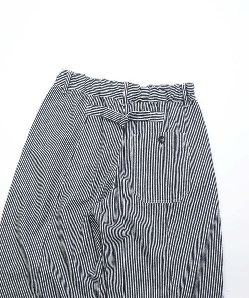 D.M.G / ディーエムジー] 10s先染めヒッコリー アーモンドパンツ