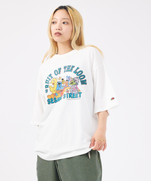 【FRUIT OF THE LOOM/フルーツ オブ ザ ルーム】SESAME STREET meets FOTL Illust T-Shirt/セサミストリートコラボTシャツ