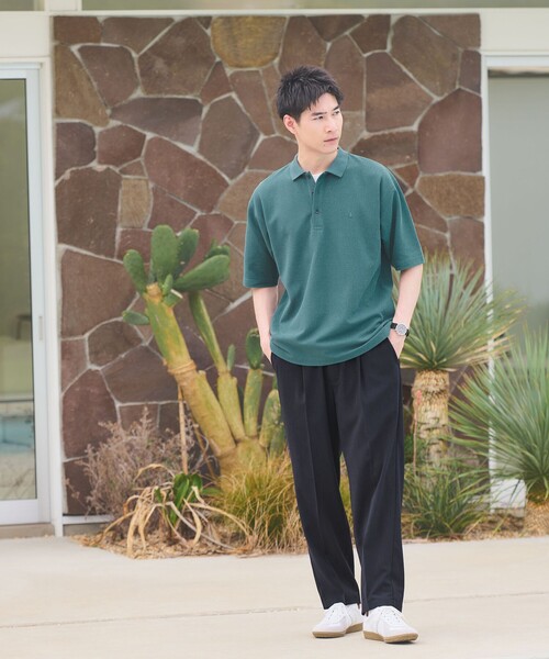 archivio 黒ポロシャツと黄緑パンツ セット 00077407933-p.jpg?ts=1739350112322