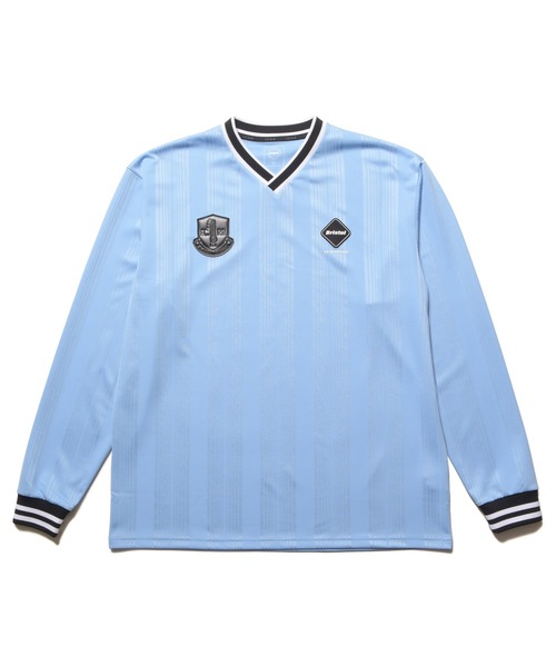 F.C.Real Bristol（エフシーレアルブリストル）の「EXHIBITION L/S GAME SHIRT（Tシャツ/カットソー・メンズ・ブラック/ライトブルー/ホワイト・SMALL/MEDIUM/LARGE/X-LARGE/XX-LARGE）」の3枚目の写真